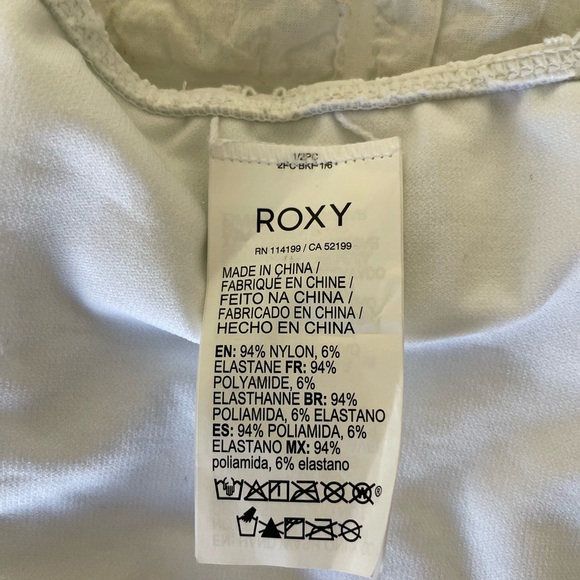 Roxy white embossed swim top - Picture 5 of 9